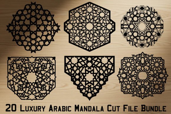 20 Luxury Arabic Mandala Cut File Bundle: Elevate Your Craft