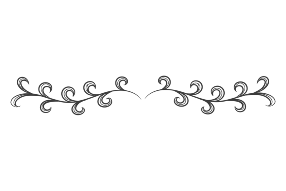 Botanical Filigree Divider: Infusing Organic Elegance into Design