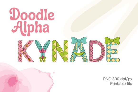 Colorful Doodle Name Alpha Design: Infusing Joy into Creative Projects