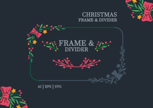 Elevate Your Holiday Projects with a Christmas Floral Frame