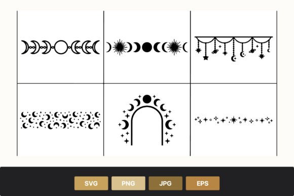 Moon Phases Celestial Borders Black: A Designer's Guide