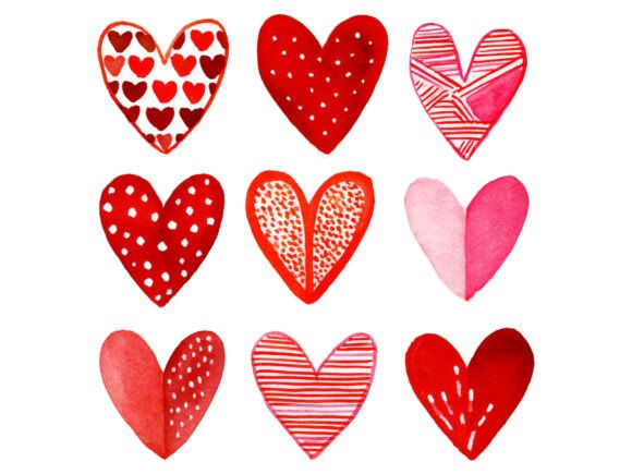 The Soft Touch: Integrating Watercolor Love Heart Clipart