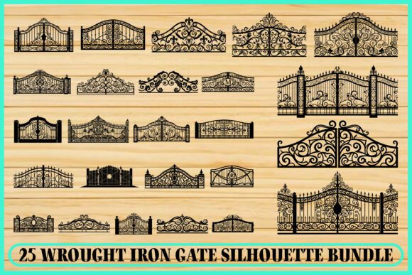 Timeless Iron Gate SVG Designs for Architectural Projects