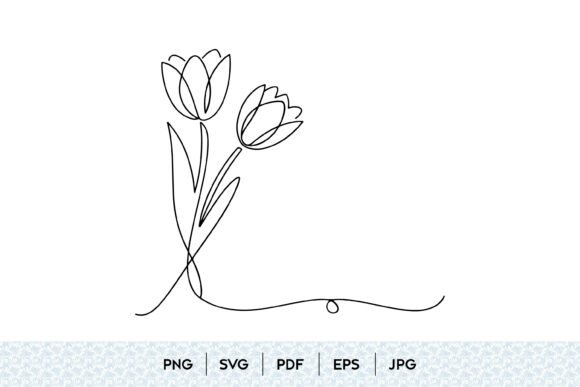 Tulip One Line Art SVG: Where Minimalism Meets Nature