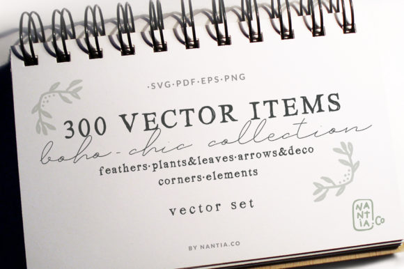 Unlock Endless Creativity with the 300 Boho-Chic Vectors Mega Pack