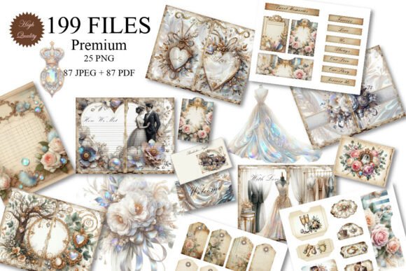 Wedding Vows & Keepsake Junk Journal Kit: A Designer's Toolkit